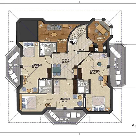 Апартаменты Castelbell Зёльден